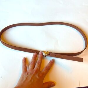 Juicy Couture Heart-Shaped Gold and Brown Delicate Belt size M/L
